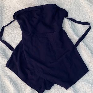 Navy blue romper